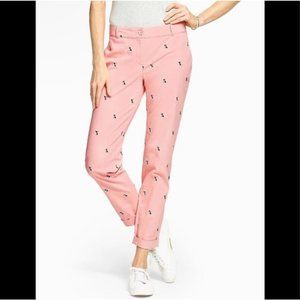 TALBOTS Womens Pink Weekend Dog Pants Size 12P